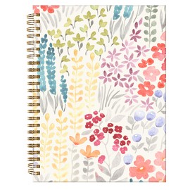 ZHIZHEND Spiral Journal Notebook,A5 Hardcover Lined Journals for Women Girl 6 x 8.3 in,120 Pages Thick Paper,Cute College Ruled Writing Notebook for Gifts Office Work School(Colorful Floral)