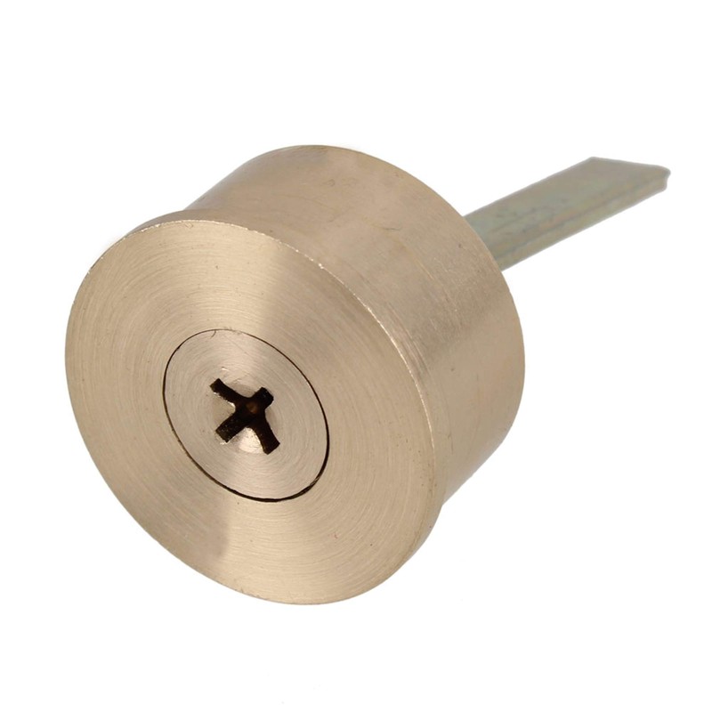 Mxfans Euro Single Copper Round Profile Rim Cylinder Cross Keyed