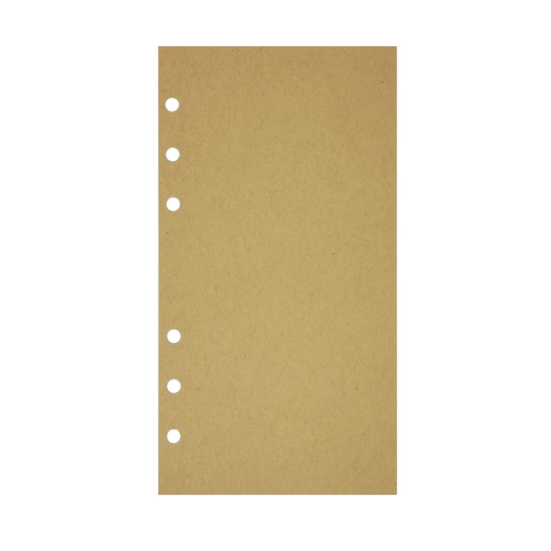 Zelten 1 Pack A6 45 Sheets/90 Pages Kraft Loose Leaf