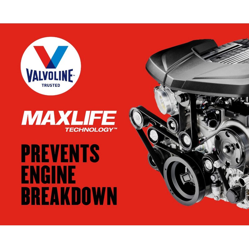 Valvoline High Mileage with MaxLife Technology SAE 5W-30 Synthetic Blend
