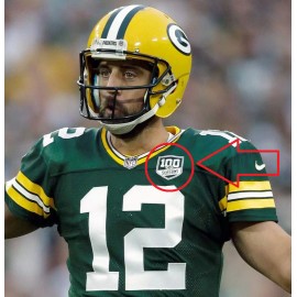 🧀2018 GREEN BAY PACKERS 100 Seasons Commemorative Iron-on Football Jersey PATCH