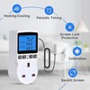 Plug Temperature Controller Outlet Backlit Digital Cooling and Heating Timer