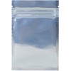 AwePackage Clear White Resealable Smell Proof Foil Pouch Bag -