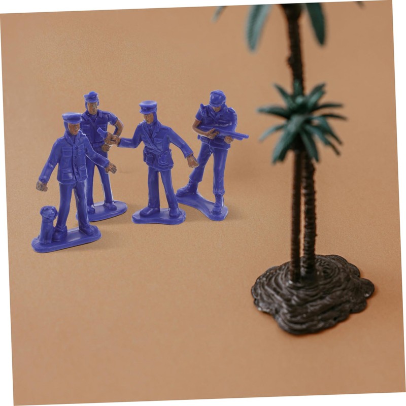 Toddmomy 50pcs Micro Police Figures Police Station Toys for Cop