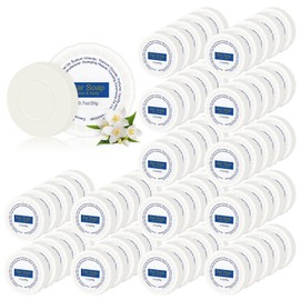 SLequipo Mini Soap Bars Bulk Individually Wrapped Round Bulk Bar Soap 0.7oz Travel Soap Small Hotel Soaps Toiletries for Hotel Bathroom Camp RV (25)