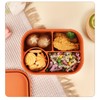 Silicone Lunch Box Microwave Safe Reusable Leakproof Food Storage Container