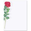Paperdirect Elegant Red Rose Engagement, Graduation, Valentine, Invite, Stationery, Border