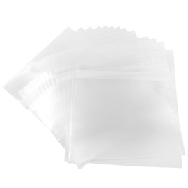 Vinyl Record Outer Sleeves with Flap Anti- Static LP Album Covers Outer Sleeves Protector Clear Vinyl Record Outer Sticky Sleeves for Collection Protection 10 Inch 25PCS