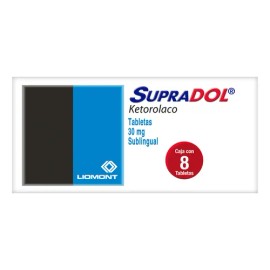 Supradol Tableta Sublingual 30 Mg, 8 Tabletas