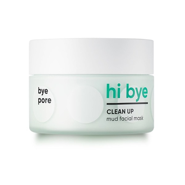 BANILA CO Hi Bye Clean Up Mud Facial Mask, Daily Clay Masque, Oil-sebum Control, Reduces pores, Acne, blackheads, Oily Skin,
