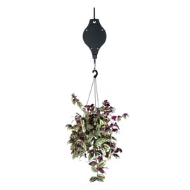 MuchL 4 Pack Retractable Plant Hanger Heavy Duty Plant Pulley System in Different Height Lower and Raise Hanging Plants, Flower Baskets, Bird Feeders
