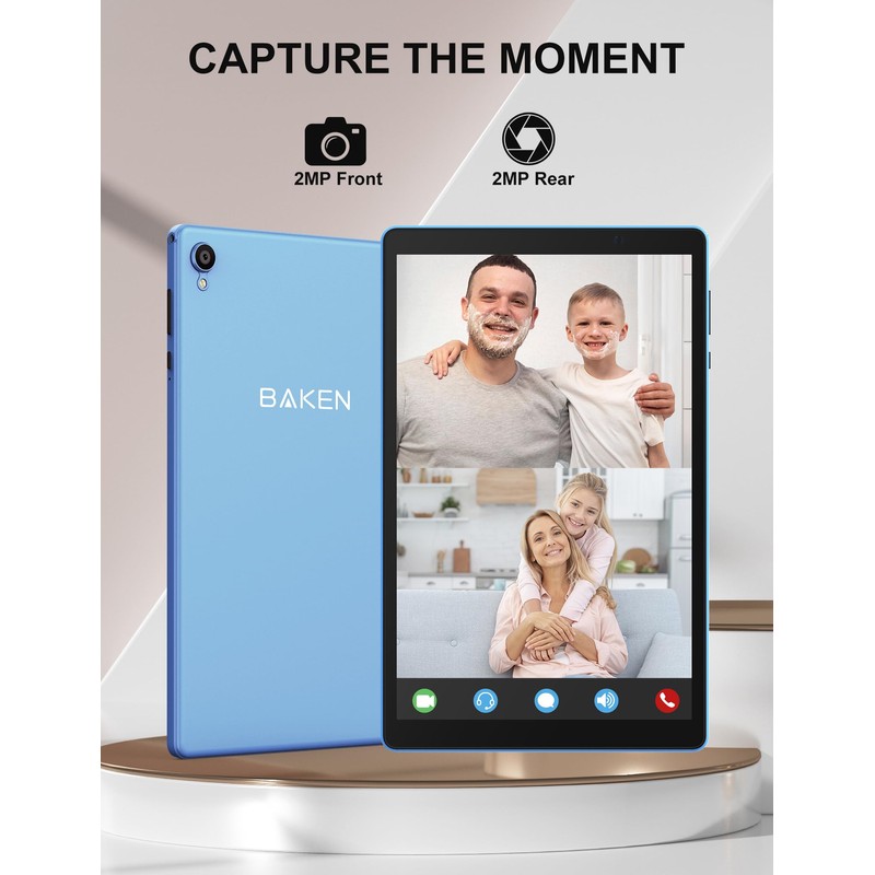 BAKEN 10 Inch Tablet, Android 12 Tablets, 4(2+2) GB RAM,