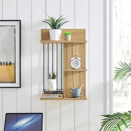 Seville Dynamic Utility Ledge Wall Shelf - Color: Chestnut