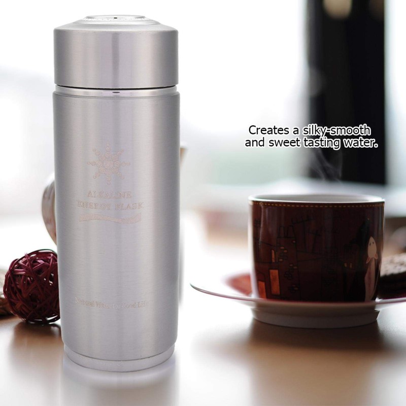 EVTSCAN Stainless Alkaline Water Bottle Portable Nano Balance Bio Energy