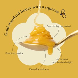 Comvita Multifloral Manuka Honey (MGO 50+) | New Zealand’s #1 Manuka Brand | Raw, Wild, Non-GMO | Delicious & Creamy Superfood for Daily Vitality | 11oz Squeeze Bottle