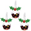 Baker Ross AT231 Christmas Pudding Bauble Kits (Pack of 6)