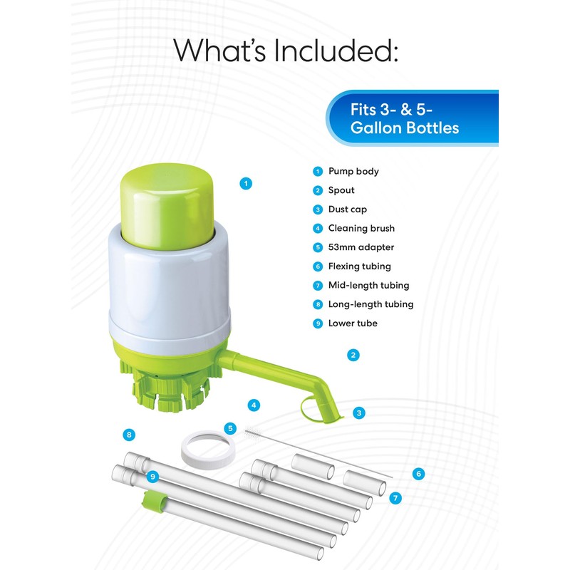 Brio Universal Manual Drinking Water Pump (Green)