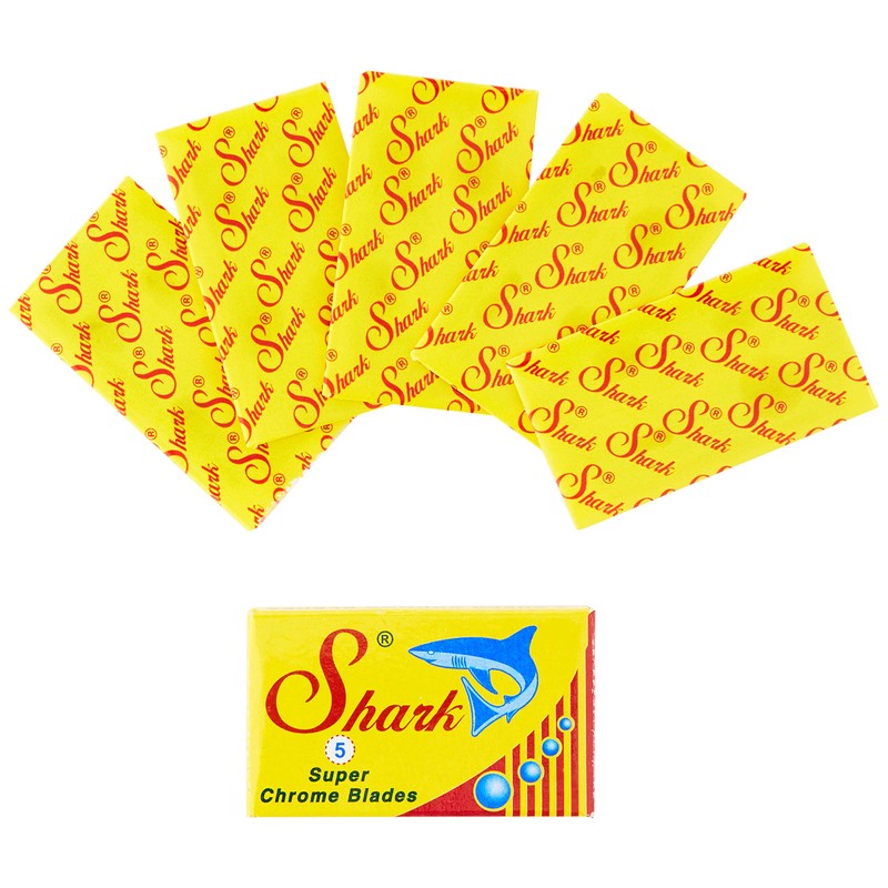 Shark Super Chrome Double Edge Razor Blades (100 Blades)