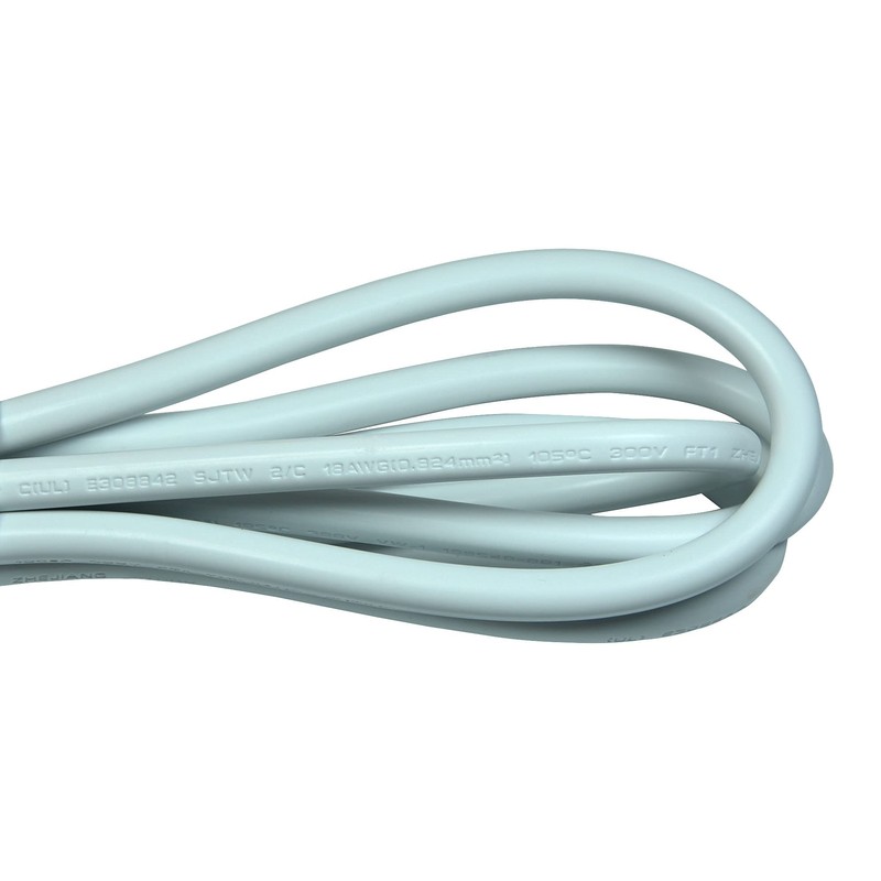 2-Prong Power Cord with Open Wiring,6 ft Replacement Power Cord