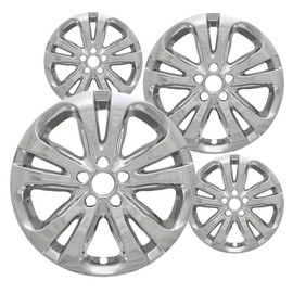 Fuel Rider Set of Four (4) 17 inches Chrome ABS Wheel Skins Impostors Wheel Covers Compatible with 2015-2017 Chrysler 200 Wheels- Auto Tire Replacement Cap Cover