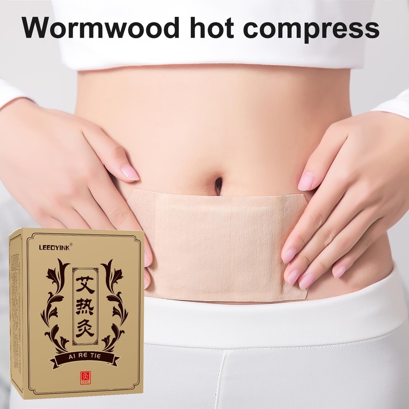 Mugwort hot moxibustion Patch, self-Heating Wormwood Patch, Natural Mugwort Extract