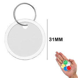 50Pcs Key Tags with Labels,Key Fobs Labels Key Rings Name Tags with Split Ring Key Fobs with Split Rings for Keys Key Fobs with Labels Key Rings with Tags for Luggage,Office Key Labels.