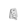 Croydex Sutton Wall Mounted Robe Hook with Zinc Alloy Construction,