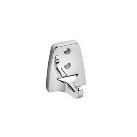 Croydex Sutton Wall Mounted Robe Hook with Zinc Alloy Construction, Chrome