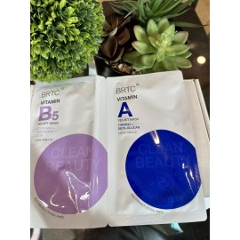 BRTC Vitamin B5 Velvet Mask & Vitamin A Velvet Mask Duo soothing & firming