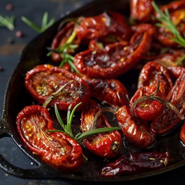 Sun Dried Organic Tomatoes Halves Cut by Pure Anatolia, Resealable Portion Control Packs, Non-GMO, Gluten-Free, Vegan, Unsulfured, Nutrient-Rich, No Preservatives, Pack of 6