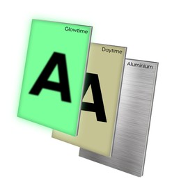 House Letters for Outside Light Up Solar - Solar House Letters for Outside on Mailbox or Sign - Glow In The Dark Lighted Letter A - Illuminated for Easy Address Discovery