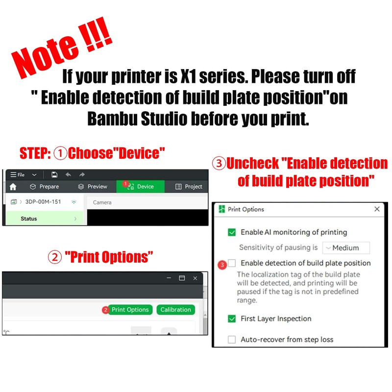 RETUXEP 3D Printer PEO PET Bambu Labs Build Plate for