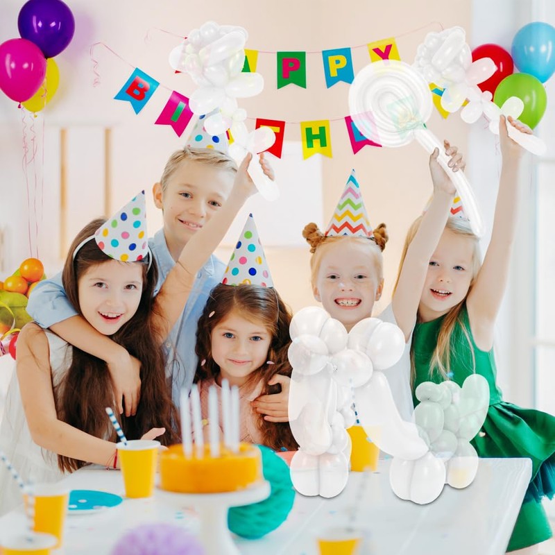 100Pcs 260 Balloons Long Balloons Clear