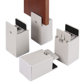 BOIVSHI Table Legs Height Adjustment Height 100mm Set of 4 Kotatsu Jointing Table Stands Adjustable Width 0 mm - 54 mm