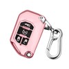 QBUC Jeep Key Fob Cover With Keychain, Flip Key Case