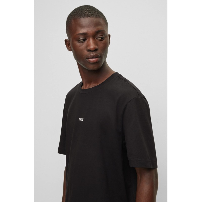 BOSS Men's TChup Relaxed Fit Stretch Cotton T-Shirt with Logo