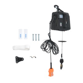 waltyotur 110V 3 in1 Electric Hoist Winch, 1100lbs Material Handling Tool, Comes with Gloves, Wired and Wireless Remote Control, Overload Protection