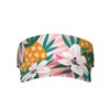 Adjustable Tropical Pineapple Print Sun Visor for Sports and Beach