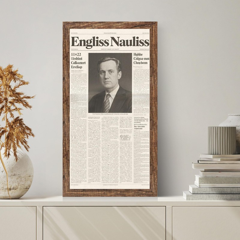 Hongkee 11x22 Newspaper Frame 2 Packs, Real Glass and Rustic