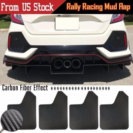 XUKEY Wide Body Rally Mud Flaps Splash Guards Mudflaps For Honda Civic Type R Coupe Si