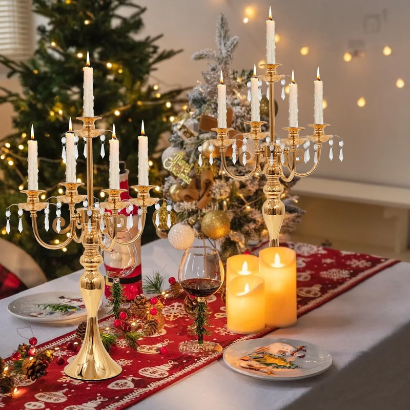 Candelabras Centerpieces for Tables, 20" Tall Candlestick Holder for Taper