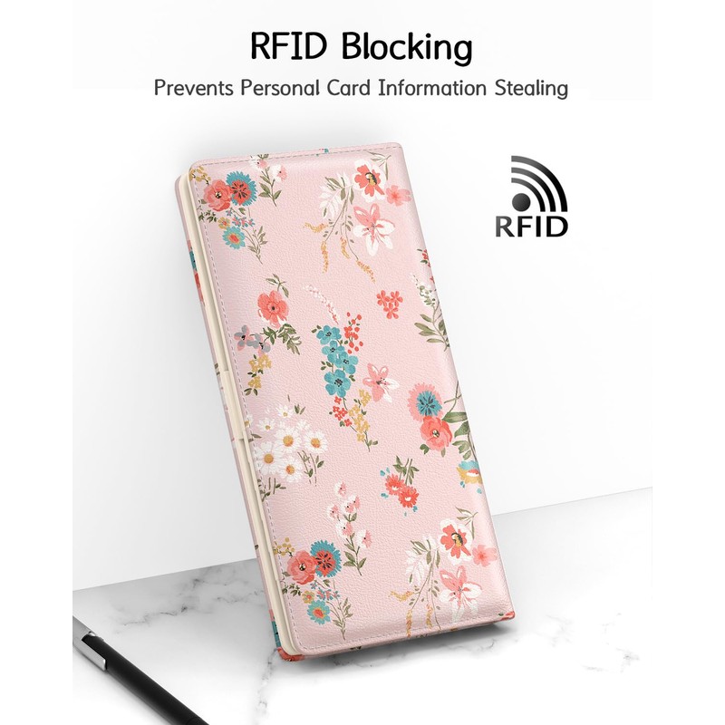 Nipichsha Womens Wallet, RFID Slim Wallets for Women, Thin Ladies