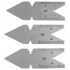 1pc Screw Thread Pitch Gauge of 52 Leaves 2pcs 60°+1pc