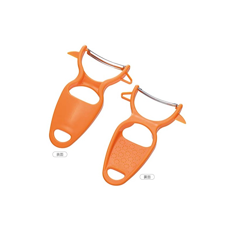 Shimomura Industry FV-668 Full Veggie Curved Peeler with Cover, Made