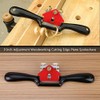Spoke Shave Flat Base, 9'' Metal Blade Wood Working Adjustable