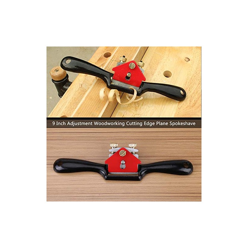 Spoke Shave Flat Base, 9'' Metal Blade Wood Working Adjustable