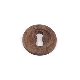 Keyhole Cover Plate Wood Keyhole Cover 1 1/16” Cabinet Keyhole Plate Cover Furniture Lock Cover Escutcheon Keyhole Cover Antique Furniture Locks -Walnut - Wood Chest – Furniture – Cabinet Lock Cover