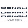 GMC Gloss Black Door Rear DENALI Yukon Emblems Letters 2025