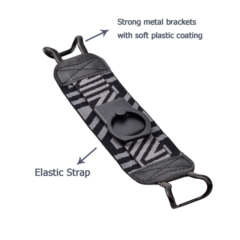 TFY Security Hand Strap with 360 Rotation Metal Ring Finger-Grip