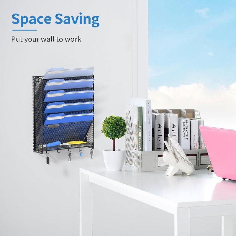 Outwolf Organizador de Archivos de Pared con Ganchos
